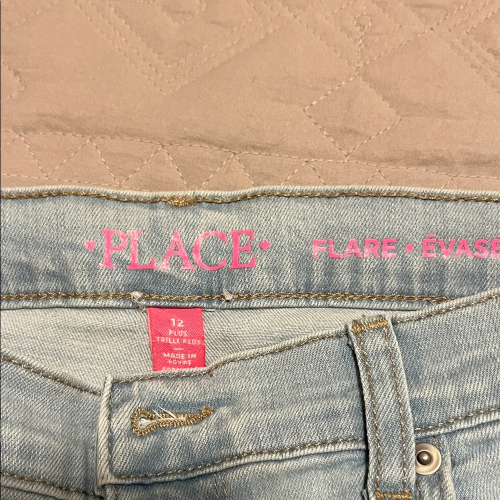 Children’s Place girls  Denim Flare Jeans, 12 plus